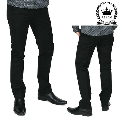 Relco Sta Press Black Trousers Mods Stay Pressed 60's Skins Ska Mod Pants