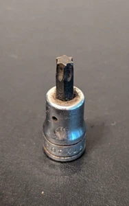 Snap On Torx Head Socket Bit FTX40A 3/8" Drive USA Chrome SAE Tool T40 - Foto 1 di 9