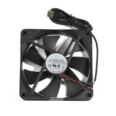 CPU Cooling Fan 140x140mm PC-Server USB CPU Cooler Radiator CPU Cooling Fan - Image 1 of 4