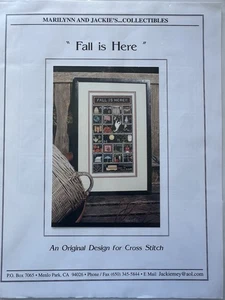 Marilynn And Jackie’s Collectibles “Fall Is Here” Cross Stitch Chart Only - Picture 1 of 3