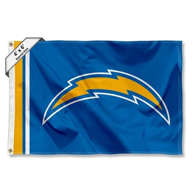 Bandera grande de 4x6 pies de Los Angeles Chargers Foto 1 de 2