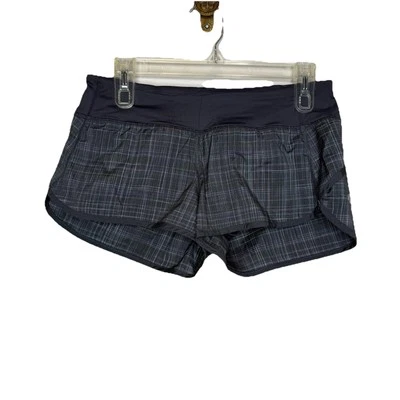 "Lululemon Speed corto gris a cuadros | para mujer | talla 6 | entrepierna de 2,5""" Foto 1 de 4