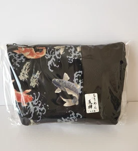 Bolsa de pescado KOI Chirimen Yuzen cosmética japonesa patrón tradicional bolsa - Imagen 1 de 16