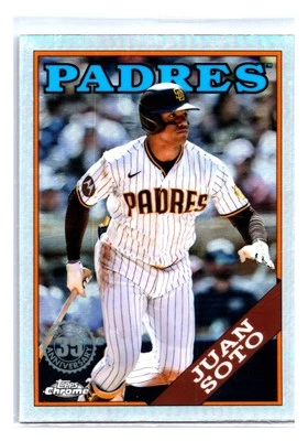 Juan Soto 2023 Topps Chrome Update 1988 35th Anniversary #88CU-3 Padres - Image 1 of 2