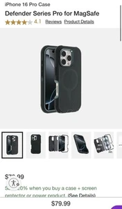OtterBox Defender Series Pro for MagSafe for iPhone 16 Pro in Sagebrush Green - Photo 1 sur 4