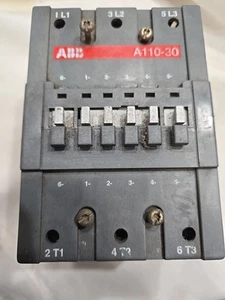 ABB A110-30 Contactor w/ 110-120V COIL ,CONTACTS In Excellent Condition - Picture 1 of 8
