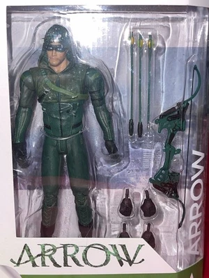 Figura de acción Arrow DC Collectibles (traje de temporada 3) nueva verde CW Foto 1 de 4