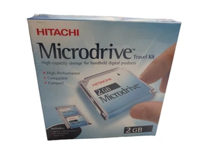 Hitachi 2 GB Microdrive + PC Card Adapter Kit (13G1785) NEW SEALED - Picture 1 of 7
