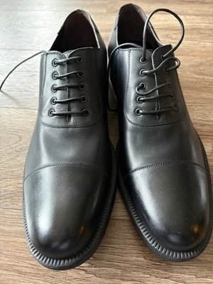 Zapatos de vestir a. testoni para hombre negros con puntera Oxford con cordones - 10,5 Foto 1 de 4