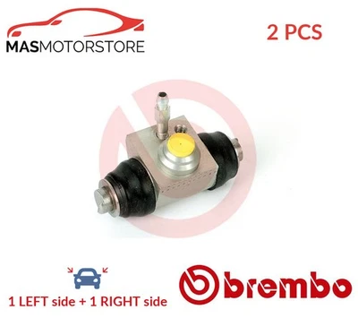 DRUM WHEEL BRAKE CYLINDER PAIR BREMBO A 12 244 2PCS P FOR VW PASSAT,CADDY II - Image 1 of 4