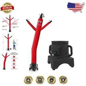 Eye-Catching 8FT Red Inflatable Tube Guy with Blower - Event Essential - Picture 1 of 10