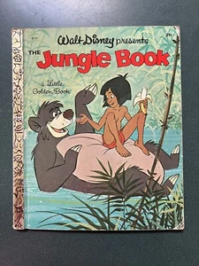 VNTG Little Golden Book ~ WALT DISNEY presents THE JUNGLE BOOK 1967 READ Descr. - Picture 1 of 8