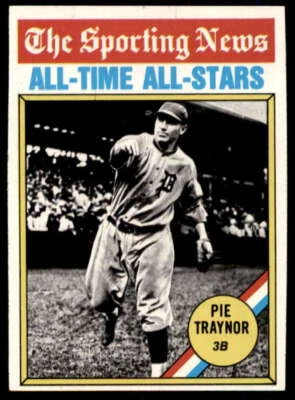 Pie Traynor ATG Card 1976 Topps #343  - Image 1 of 2