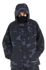 Boys Kids Balaclava Rain Jacket Coat Junior Waterproof School Mask Location JKT - Picture 1 of 13