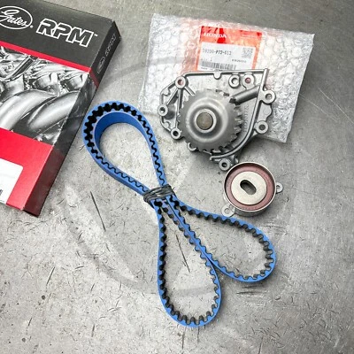 Gates Race T247RB Timing Belt OEM Water Pump & OEM Tensioner For Honda B18 VTEC - Image 1 of 4