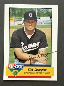 Kirk Champion Autograph Signed 1994 Fleer ProCards Birmingham Barons - Picture 1 of 1