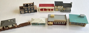 Vintage Lot of 7 Ho Scale Display Plasticville for repair or parts See Details - Picture 1 of 24
