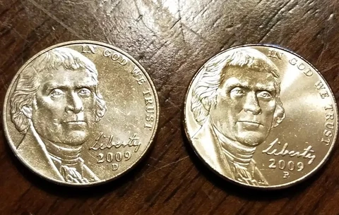 Hand Picked 2009 P&D Jefferson BU Nickel. 2 coins total Cover
