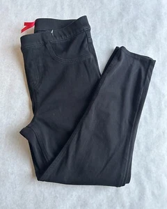 Spanx Crop Ankle Jean-ish Leggings Large Women's #20114R Pull-on Solid Black - Picture 1 of 5