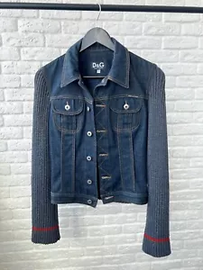 Dolce & Gabbana Denim Knit Vintage Jacket Women's Size XS - Picture 1 of 8