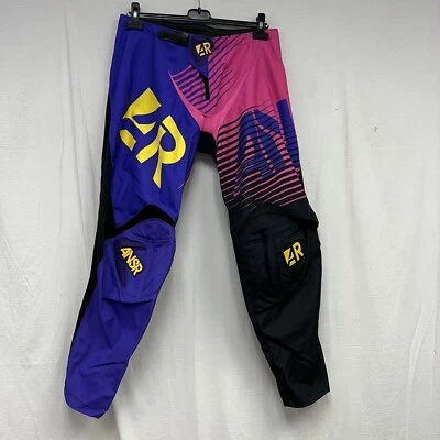 Answer Racing Syncron Off-Road MX Motocross Pants Pink/Purple Womens 14 DISPLAY Foto 1 de 3