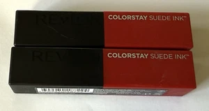 Revlon Colorstay Suede Ink Lipstick 015 lip Boom 0.09 oz. 2.55 gr. Lot of 2 - Picture 1 of 3