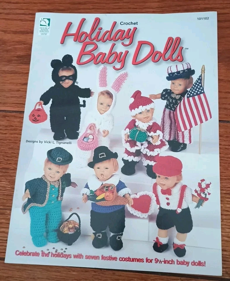 Crochet Holiday Baby Dolls For 9 1/2" Baby Dolls  Foto 1 de 4