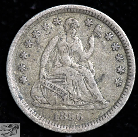 1856 Seated Liberty Half Dime, Very Fine Condition, Free Shipping, Silver C6422 Cover