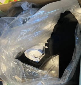 Seychelles Footwear Black Tropical Ruffle Suede Peep-Toe Pump, Women Size 8 - Picture 1 of 3