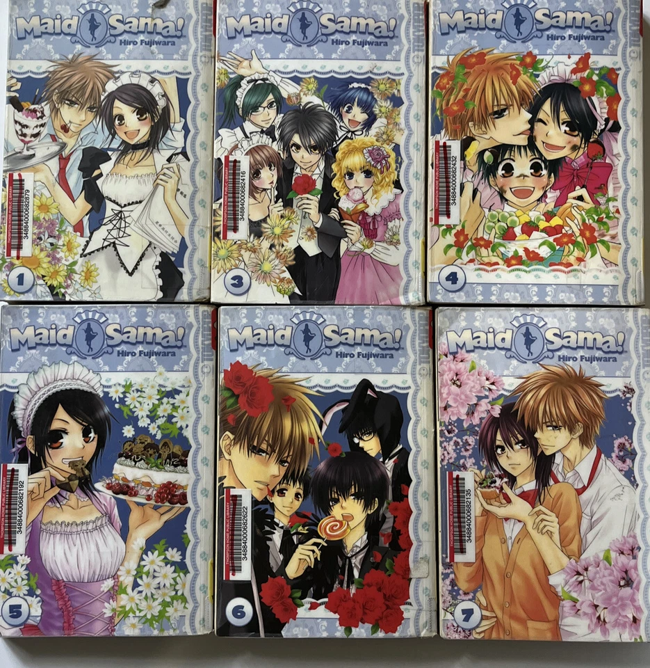 Maid Sama! Vol 1, 3, 4, 5, 6, 7 Manga Graphic  Tokyopop English Hiro Fujiwara - Image 1 of 4