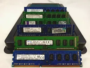 LOT 100 4GB DDR3 PC3-12800 1600 Samsung Hynix Micron Kingston Desktop MEMORY RAM - Picture 1 of 1