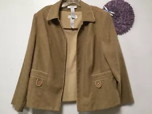 Sag Harbor Damen zweiteiliges Set Jacke und Camisole Top Größe 20 W Braun 23 - Bild 1 von 11