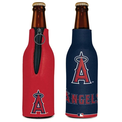 Los Angeles Angels 12oz Two Sided Bottle Cooler [NEW] MLB Can Holder Foam Koozie Cover