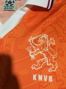Vtg HOLLAND NETHERLANDS WORLD CUP 1994 LOTTO FOOTBALL SHIRT SOCCER JERSEY M - Picture 1 of 7