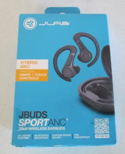 JLab JBuds Sport ANC 4 Bluetooth ANC Earbuds Sporthook Fitness & Gym - Picture 1 of 2
