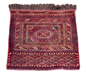 Fabulous Antique Tribal Tekke Bag Face Rug 19'' x 16'' Collector Item Wall Rug - Picture 1 of 11