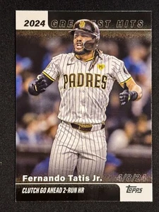 2025 Topps Serie 1 - 2024 Greatest Hits Fernando Tatís Jr. #GH-9 - Foto 1 di 2