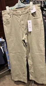 BNWT Target Frankie Wide Leg Jean Size 16 Green - Picture 1 of 10