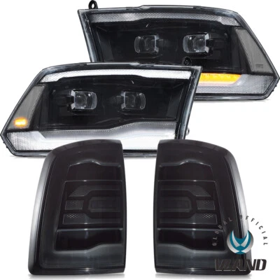 Faros LED + Juego de luces traseras ahumadas para proyector RAM 1500/2500/3500 2009-2018 Foto 1 de 4