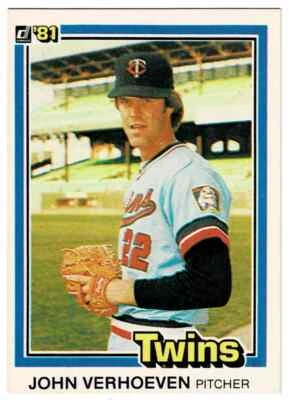 1981 Donruss John Verhoeven #564 Minnesota Twins - Image 1 of 2