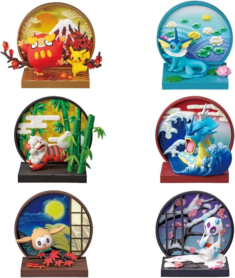 Pokemon Japanese Style Window Figure Anime Toy Figurine Re-Ment Unopened