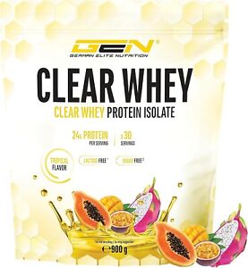 Clear Whey 900 g - Whey Protein Isolat Pulver (WPI) - Tropical - BCAA / EAA