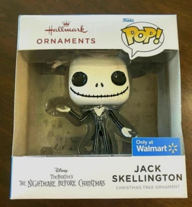 FUNKO POP DISNEY HALLMARK ORNAMENTS JACK SKELLINGTON GLITTER WALMART EXCLUSIVE - Picture 1 of 2