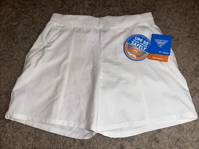 NUEVO Pantalones Cortos Para Mujer Columbia Tidal Sands II Blancos Talla Pequeña Precio de Venta sugerido por el fabricante $50.00 Foto 1 de 4