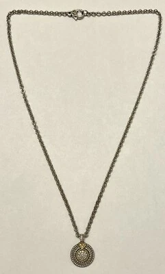 Judith Ripka JR Oro 18K Diamante Esterlina Colección Lenox ¡Potenciador con Cadena! Foto 1 de 4