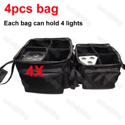 4x DJ Stage Wedding uplights Battery Powered Wireless LED Par Can lights handbag - Image 1 of 4