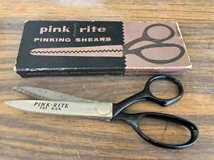 Pink Rite Model PB-7 Vintage Pinking Shears New Old Stock With Box USA Made - Picture 1 of 12