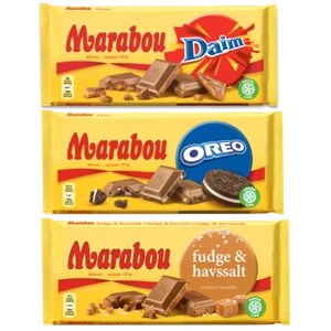 Marabou Milk Chocolate Bar Many Flavors 185-200 gram Made in Sweden - Picture 1 of 15