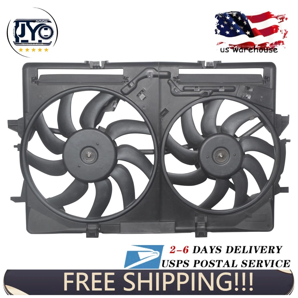FOR Audi A5 Q3 A6 A4 Q5 Radiator Cooling Fan Assembly, Part # AU3115113 — 第 1/4 张图片
