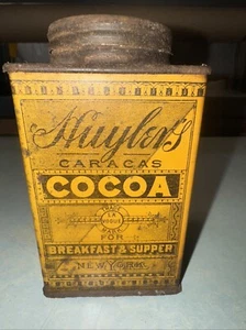 Antique Huyler's Cocoa tin All Original Early Graphic Advertising - Picture 1 of 7
